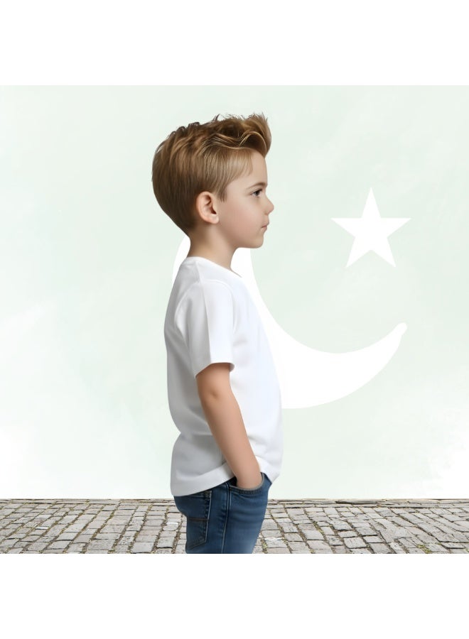 Pakistan Independence Day Kids Boys T-Shirt – Short Sleeve RoundNeck Cotton Tshirt-Ideal for Independence Day Celebrations,School Events - Image 5